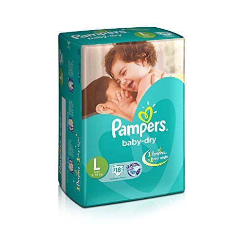pampers baby dry diapers large